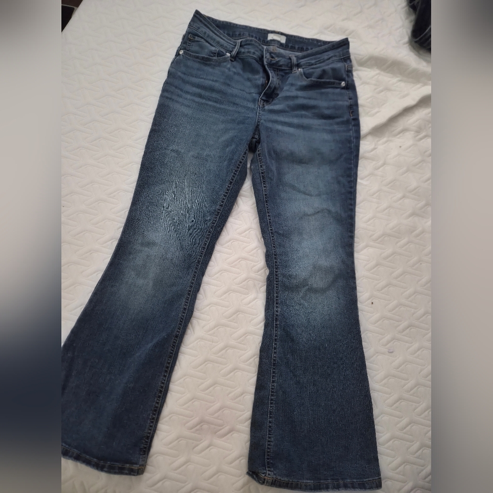 Maurices Dark Blue Flare Jeans